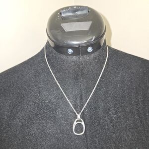 James Avery Silver Oval Pendant Necklace